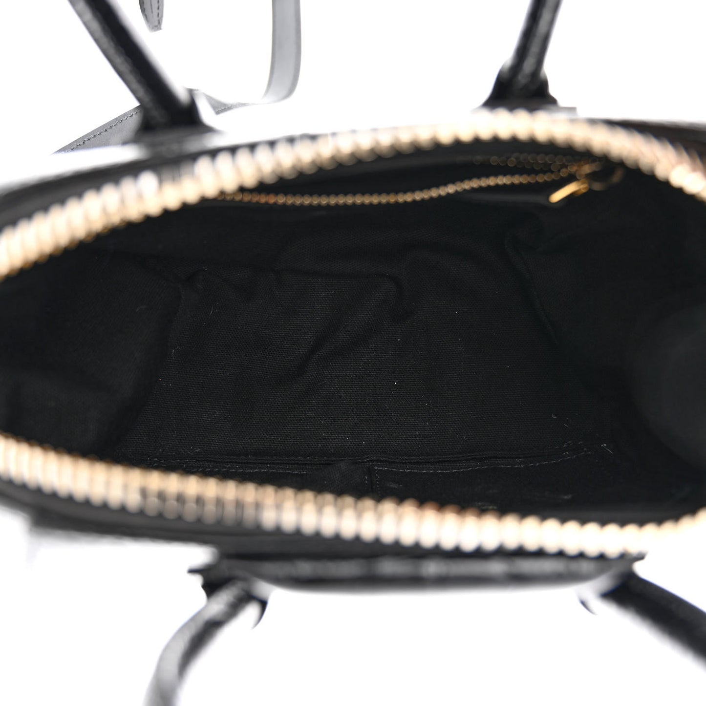 Calfskin Crocodile Embossed Mini Antigona Black