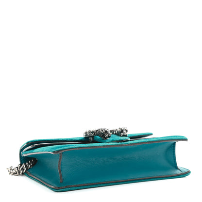 Gucci Velvet Super Mini Dionysus Shoulder Bag Pavone Cyan 4 of 9