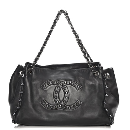 Chanel Lambskin Pearl Obsession Tote Black 1 of 8