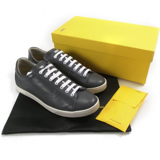 Vitello Perforated Sneakers 8 Grigio