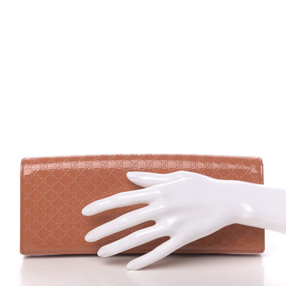 Gucci Patent Microguccissima Small Broadway Clutch Sun Orange 2 of 12