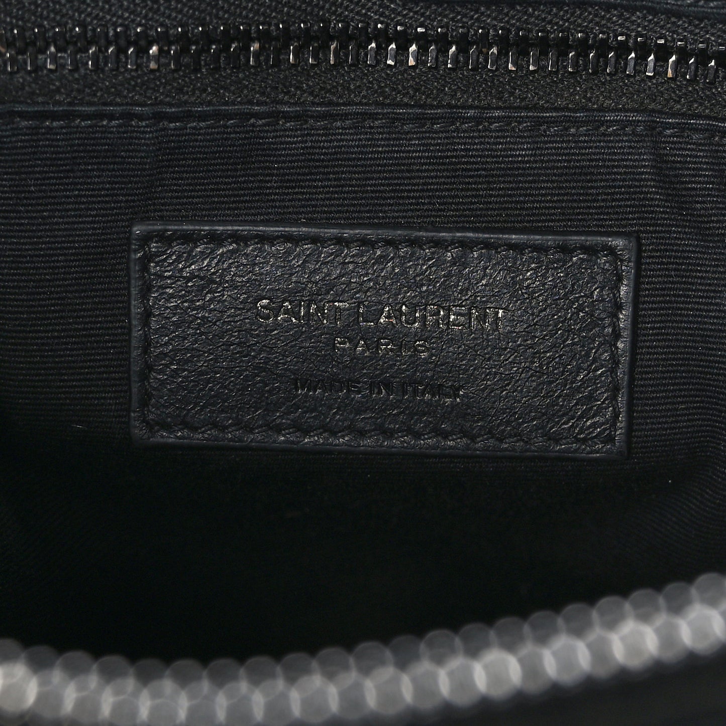 Calfskin Y Quilted Monogram Monochrome Large Loulou Chain Satchel Black