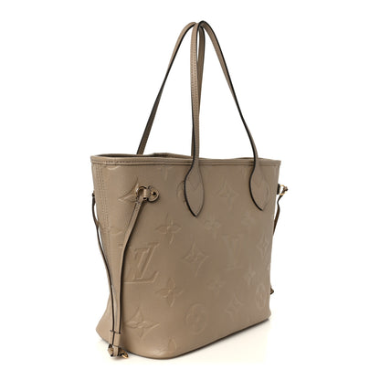 Louis Vuitton Empreinte Monogram Giant Neverfull MM Tourterelle 3 of 9