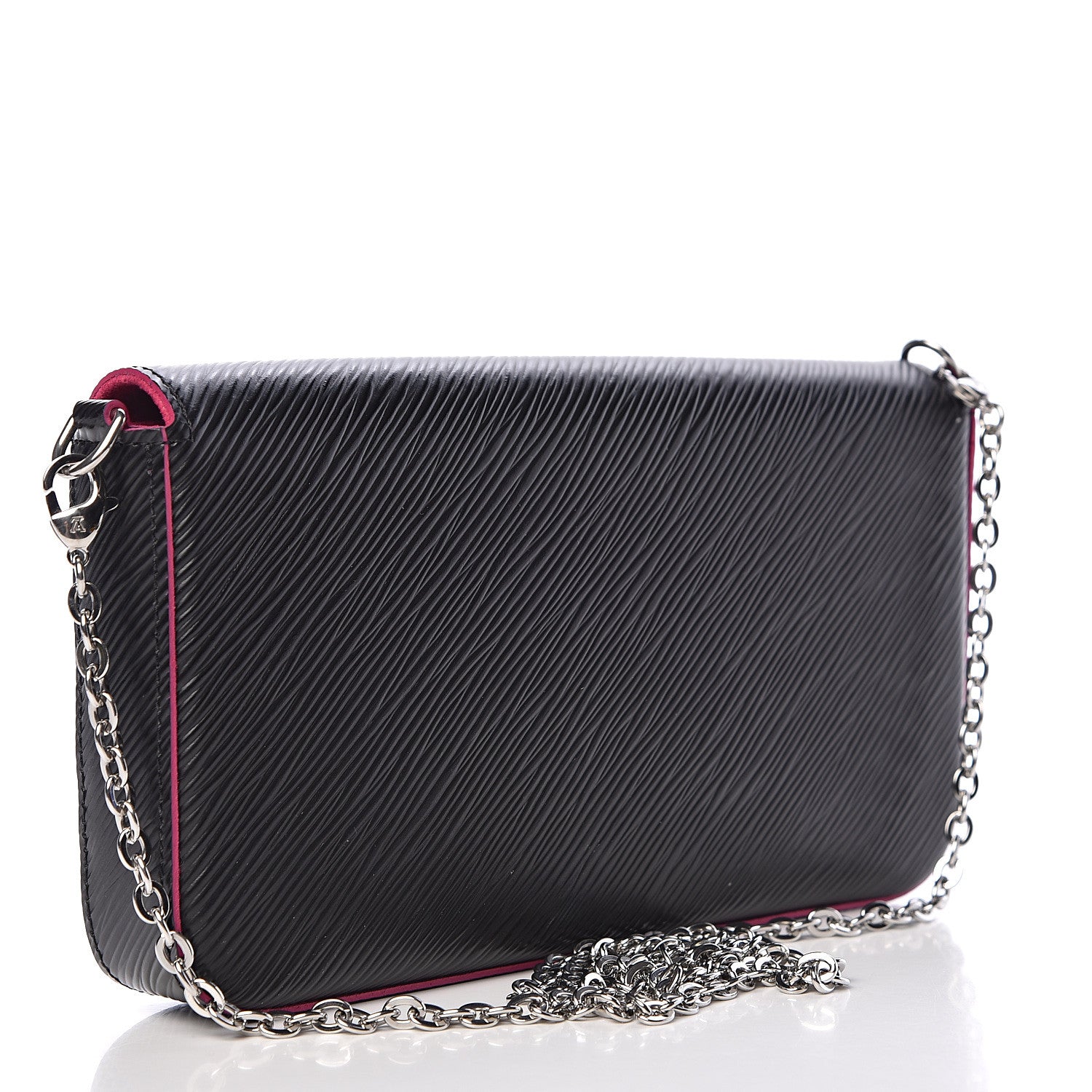 Louis Vuitton Epi Pochette Felicie Black Hot Pink 4 of 13
