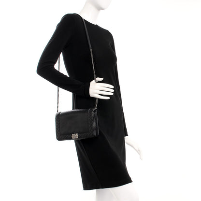 Chanel Calfskin Small Boy Reverso Flap Black 2 of 8