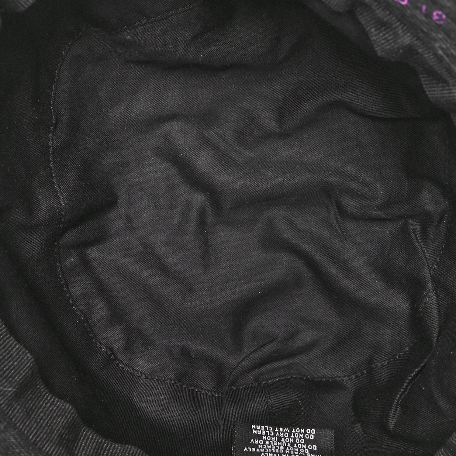 Chanel Denim Mood Cloche Bucket Hat S Black 7 of 9