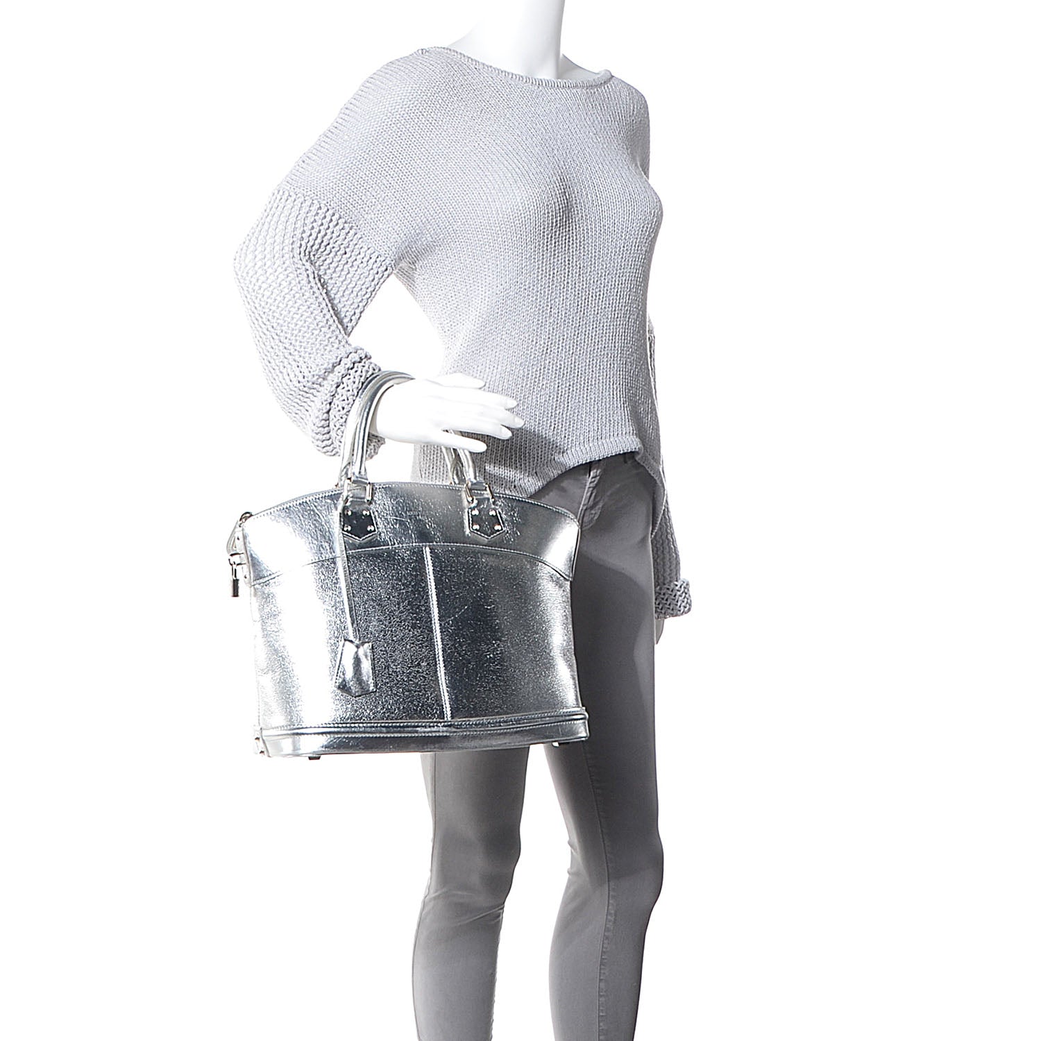Louis Vuitton Suhali Lockit MM Silver 83177 – FASHIONPHILE