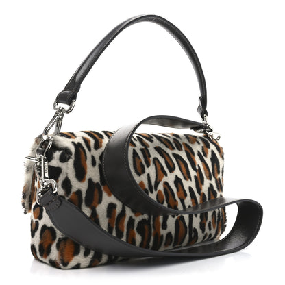 Fendi Calf Hair Leopard Print Baguette Moro 3 of 10