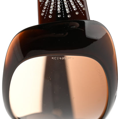 Chanel Crystal CC Logo Sunglasses 6026-B Brown 8 of 9