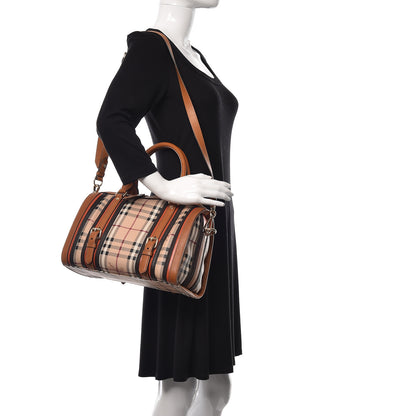 Burberry Haymarket Check Medium Alchester Bowling Bag Autumn 2 of 12
