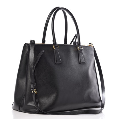 Prada Saffiano Large Galleria Double Zip Tote Black 4 of 15