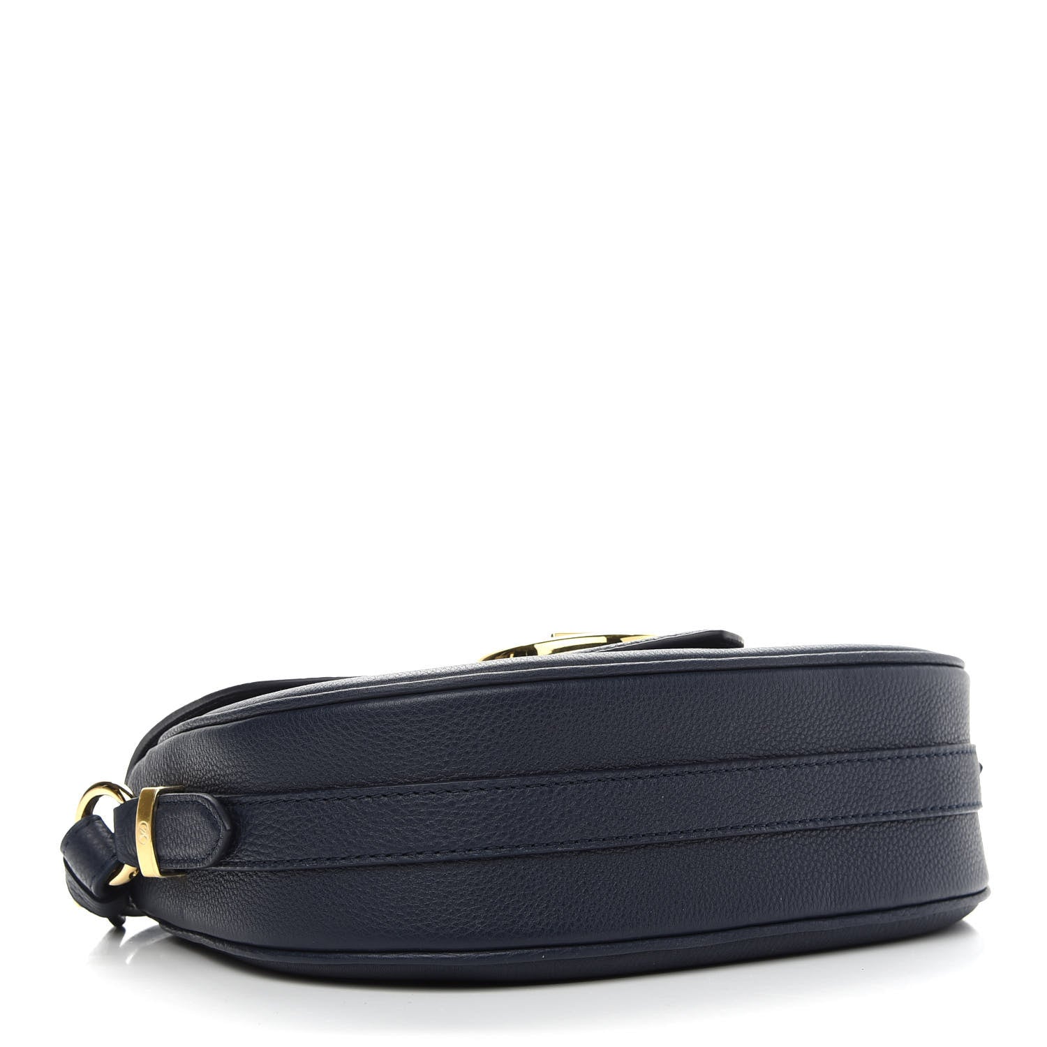 Louis Vuitton Grained Calfskin LV Pont 9 Soft MM Bleu Marine 4 of 8