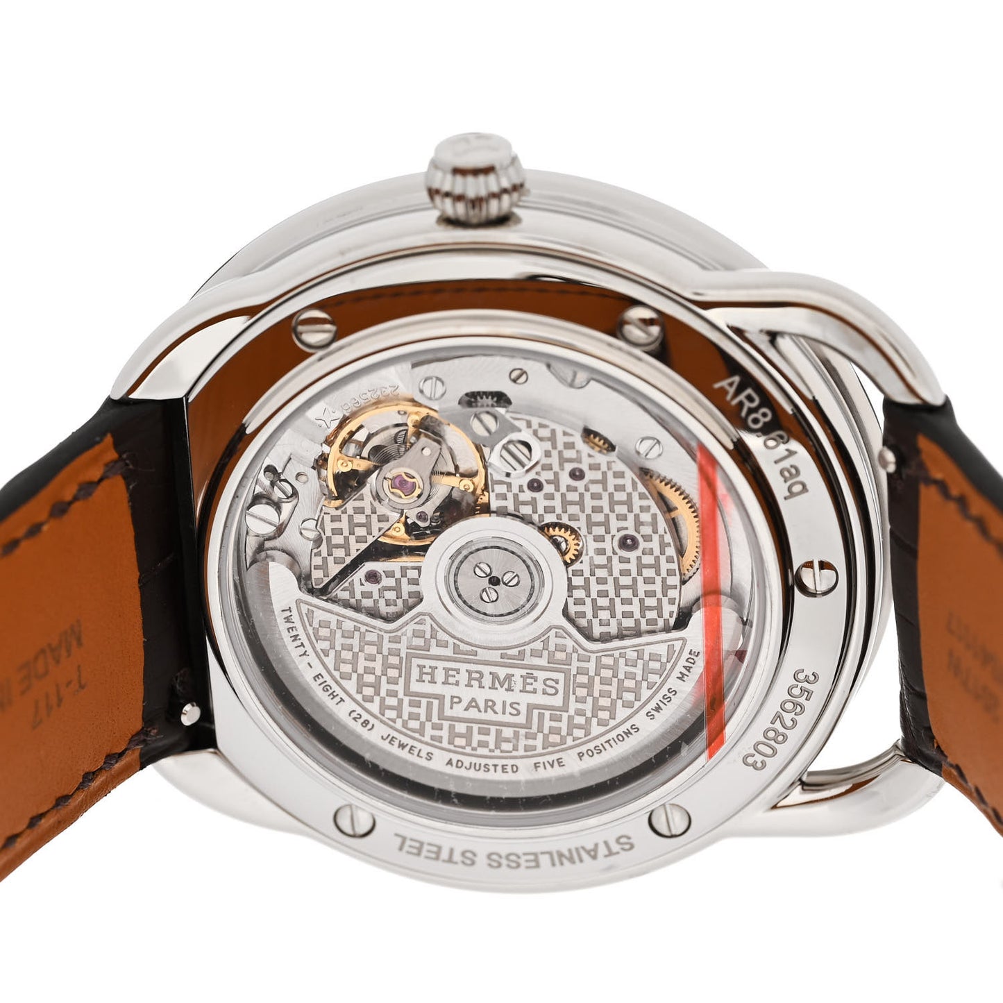 Stainless Steel Alligator 41mm Arceau Automatic Watch Havane