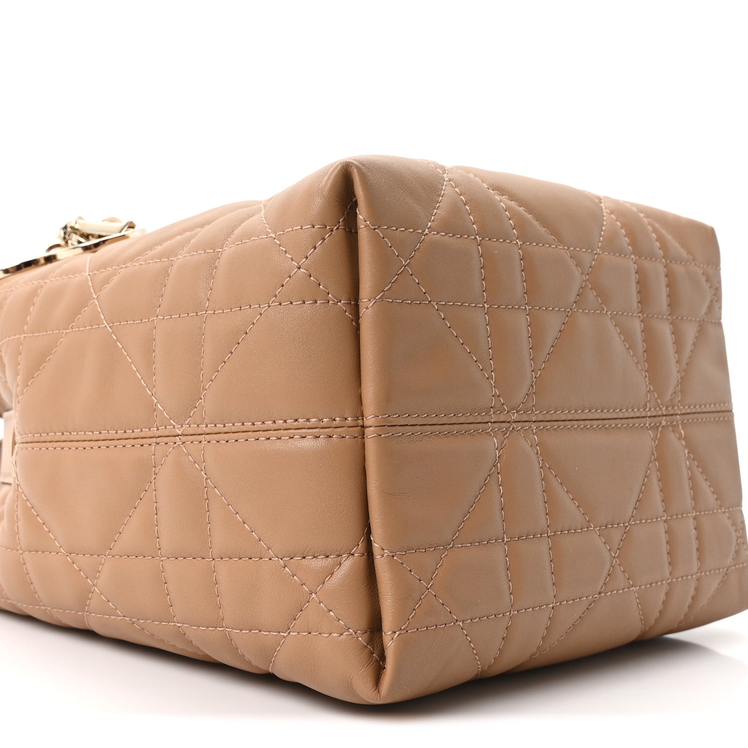 Christian Dior Calfskin Macrocannage Small Toujours Vertical Tote Tan 8 of 10
