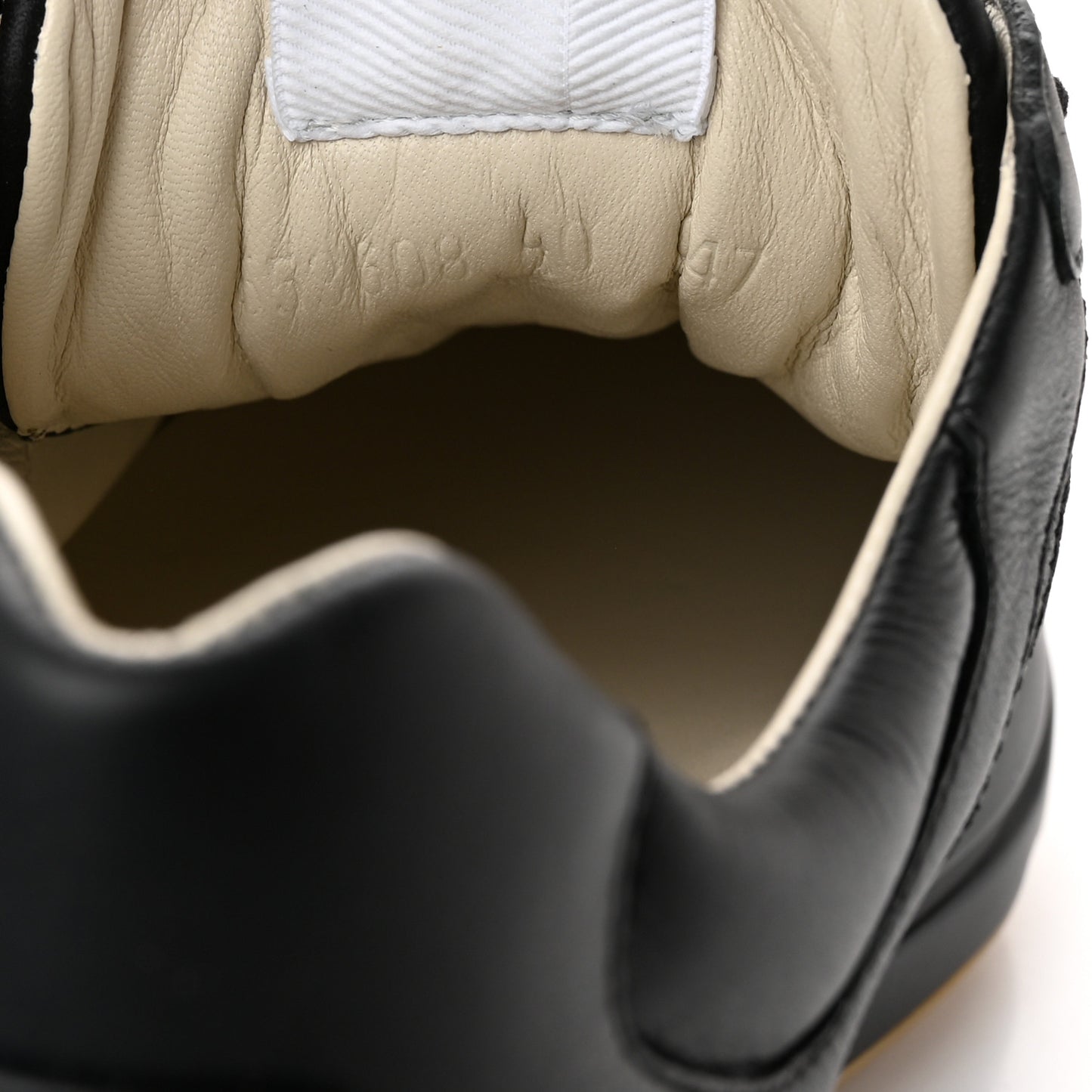 Calfskin Iridescent Logo Womens Rhyton Sneakers 40 Black