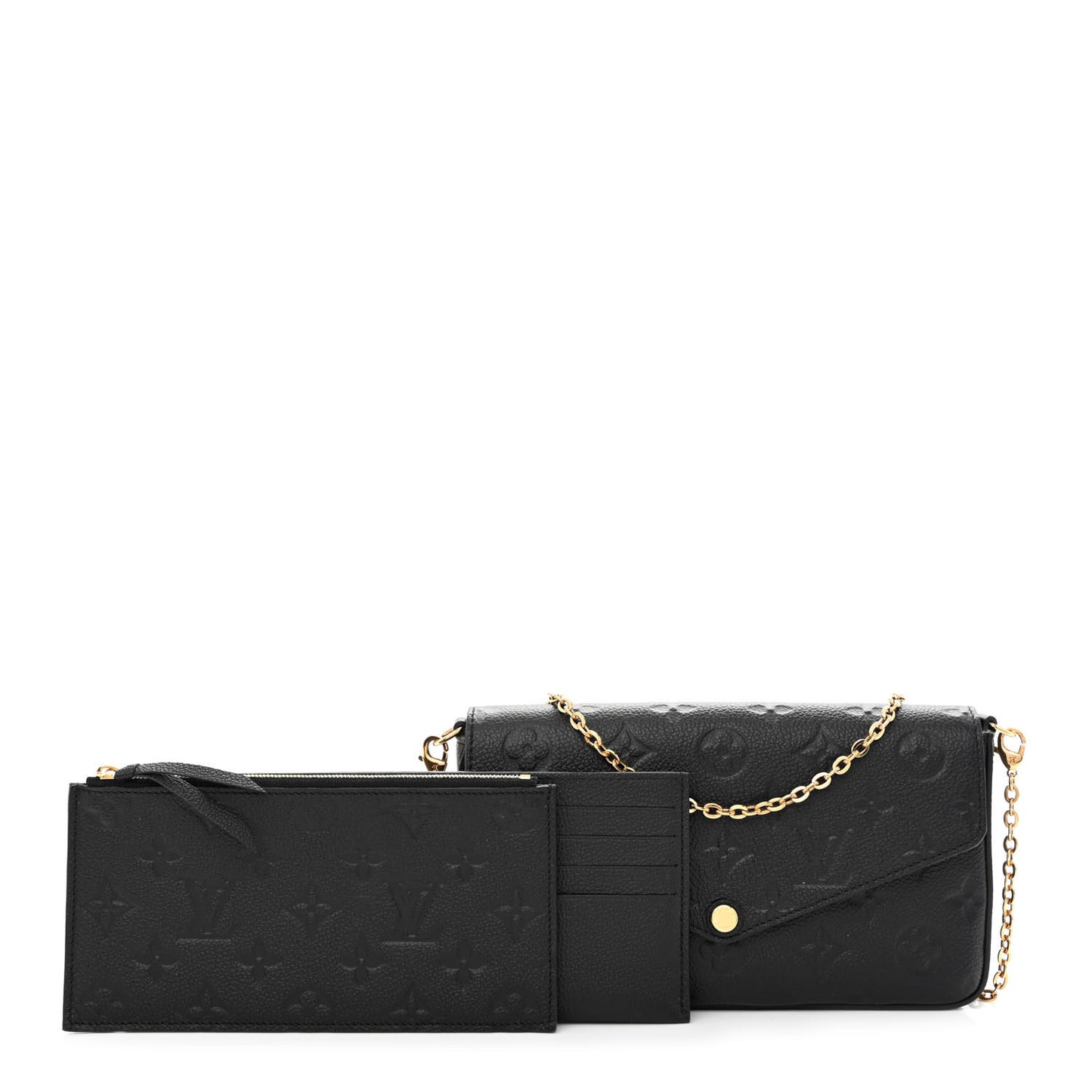 Empreinte Pochette Felicie Chain Wallet Black