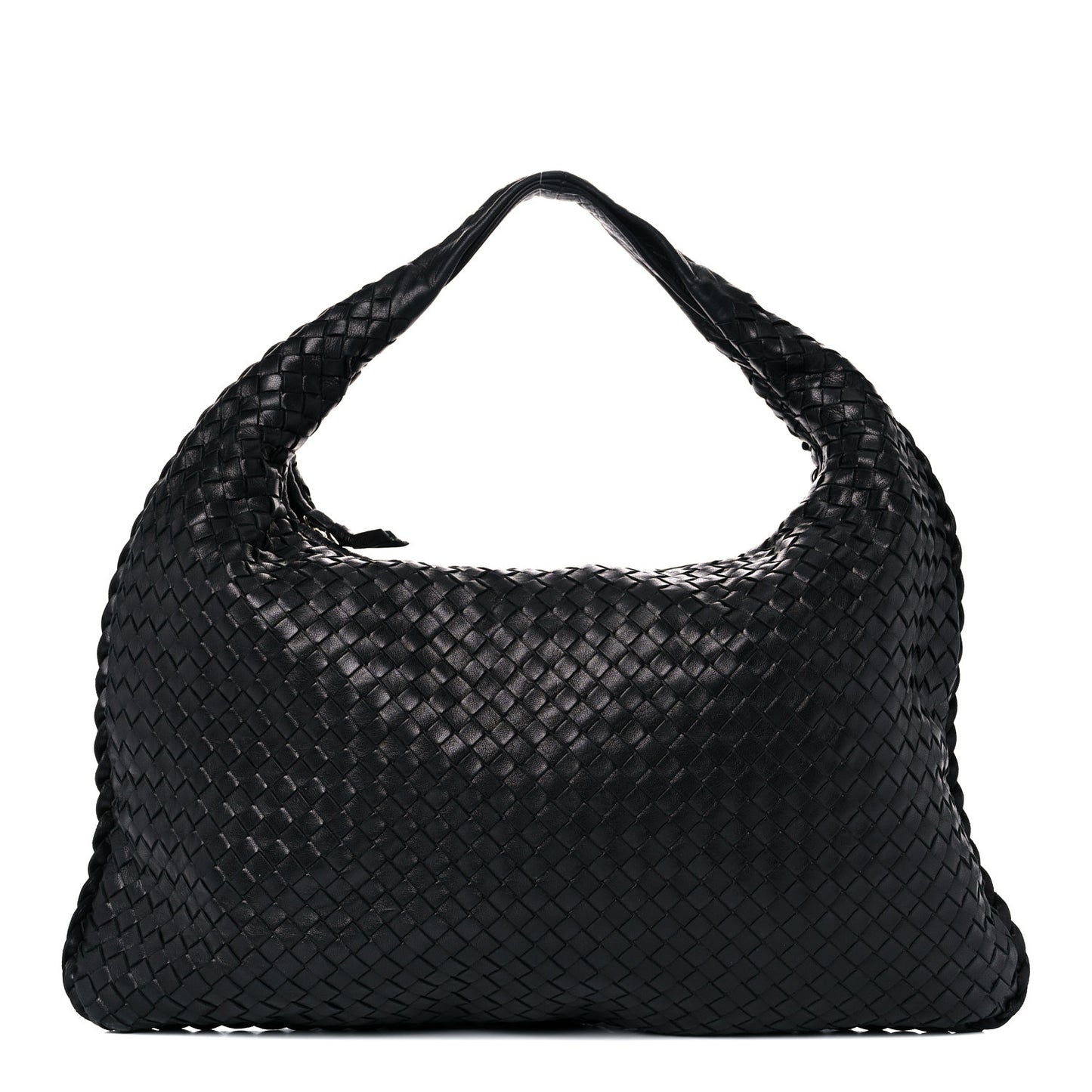 Nappa Intrecciato Medium Veneta Hobo Black