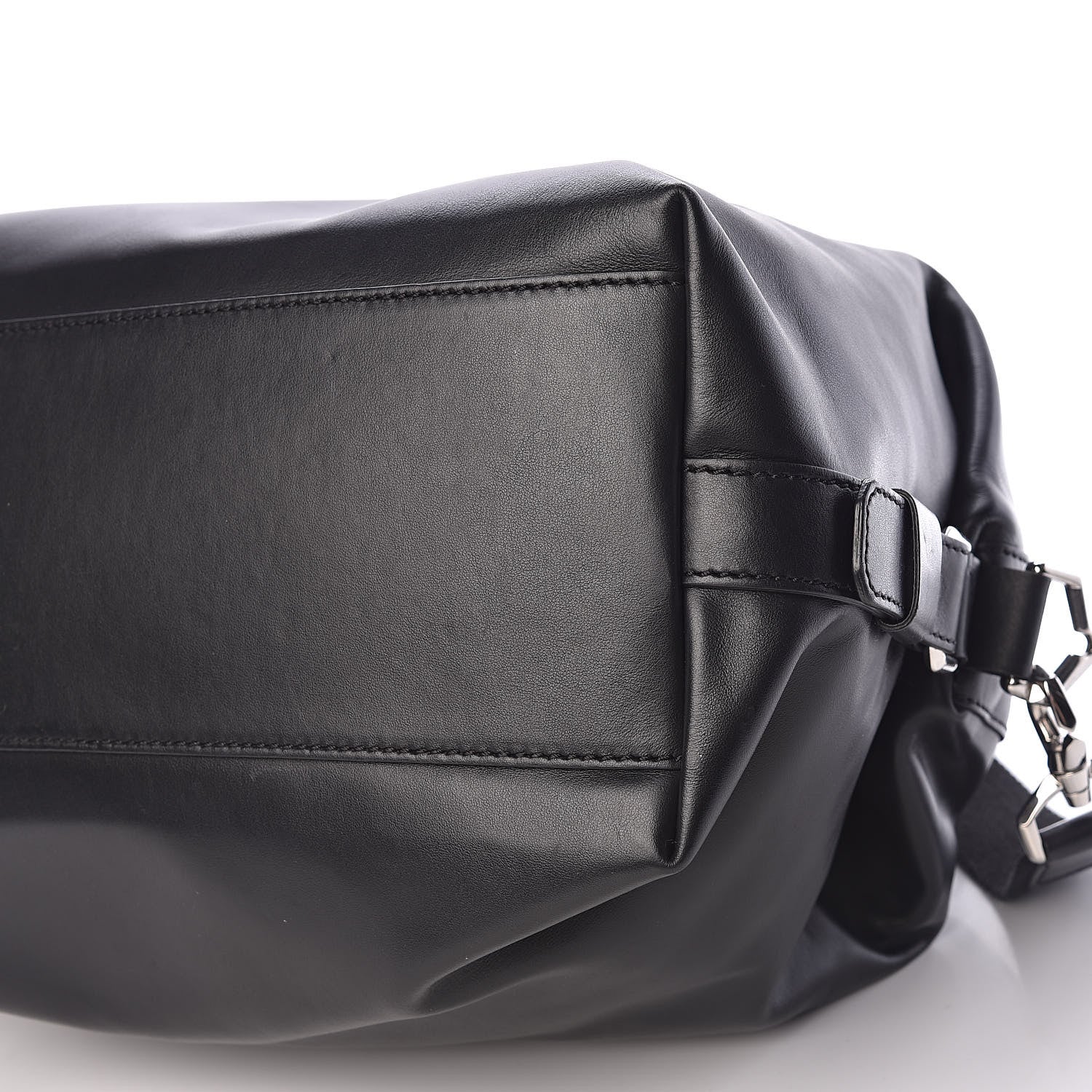 Givenchy Waxed Calfskin Medium Nightingale Logo Strap Black 10 of 11