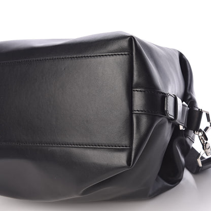 Givenchy Waxed Calfskin Medium Nightingale Logo Strap Black 10 of 11