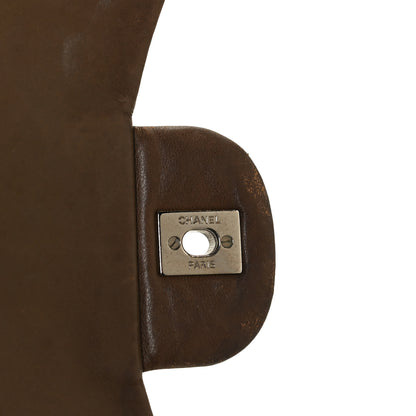 Chanel Patent Quilted Jumbo Single Flap Brown 8 of 16