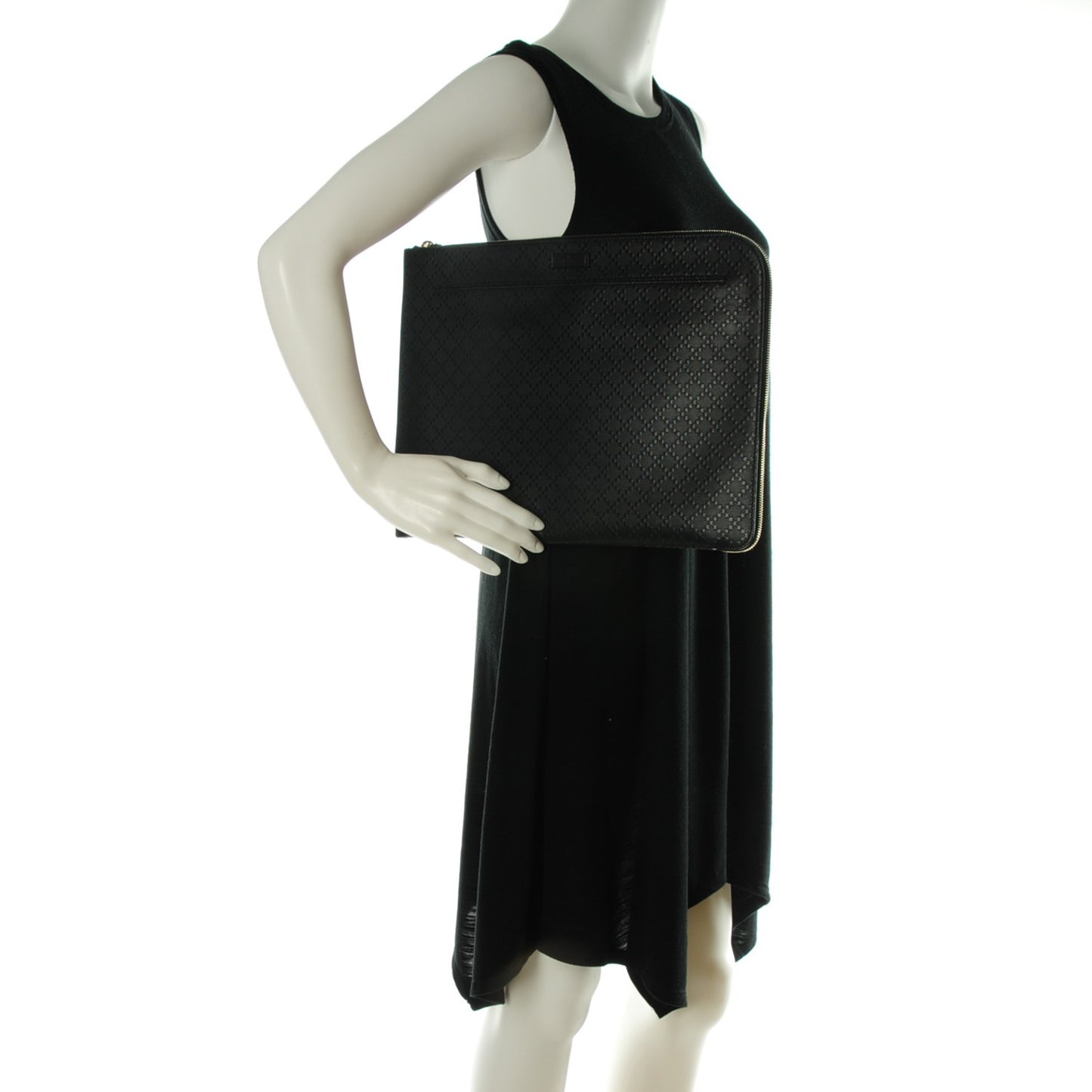 Diamante Travel Laptop Document Case Black