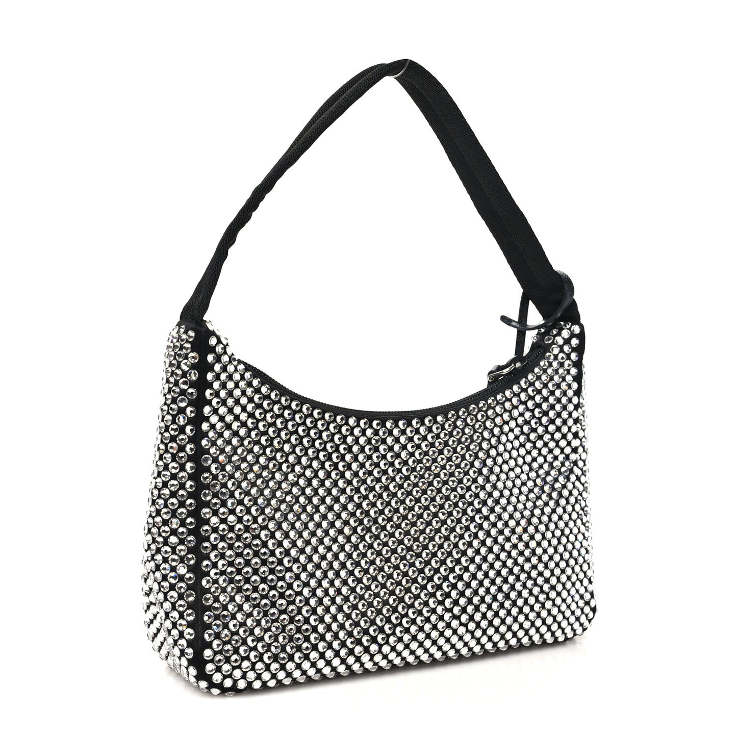Satin Crystal Mini Re-Edition 2000 Bag Cristal