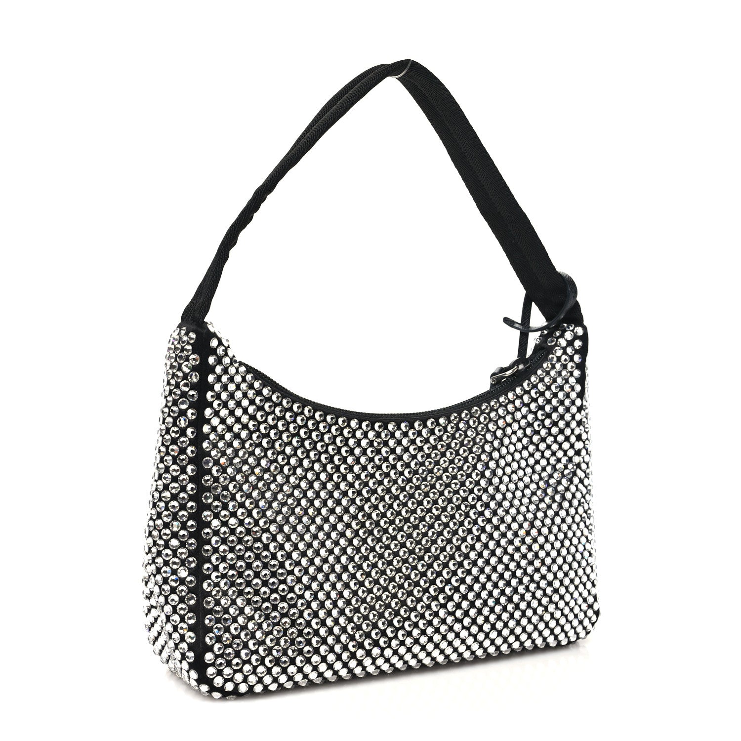 Prada Satin Crystal Mini Re-Edition 2000 Bag Cristal 3 of 9