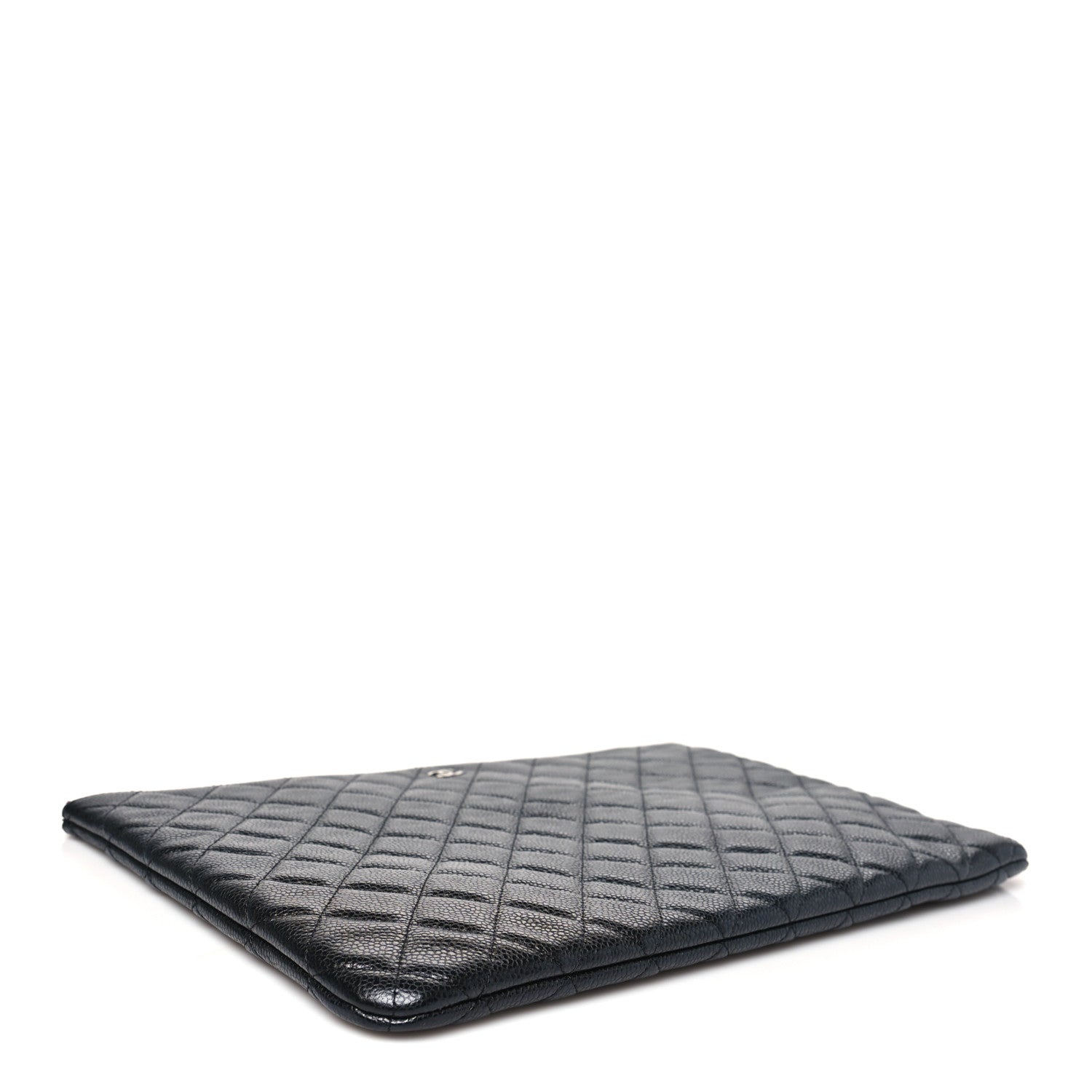 Chanel Caviar Quilted Large Cosmetic Case Black 4 of 8