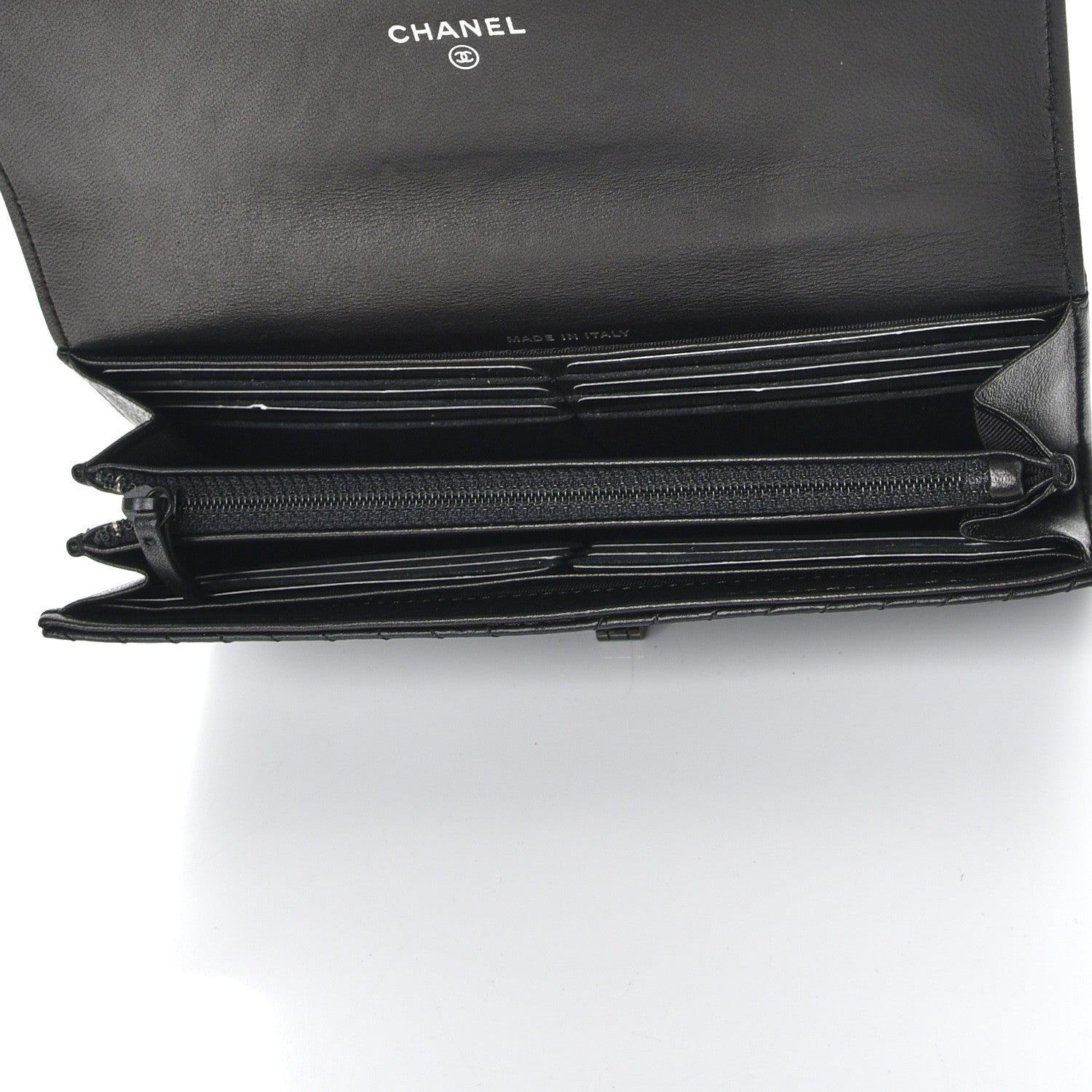 Chanel Aged Calfskin Chevron Quilted 2.55 Reissue Flap Wallet So Black 5 of 9