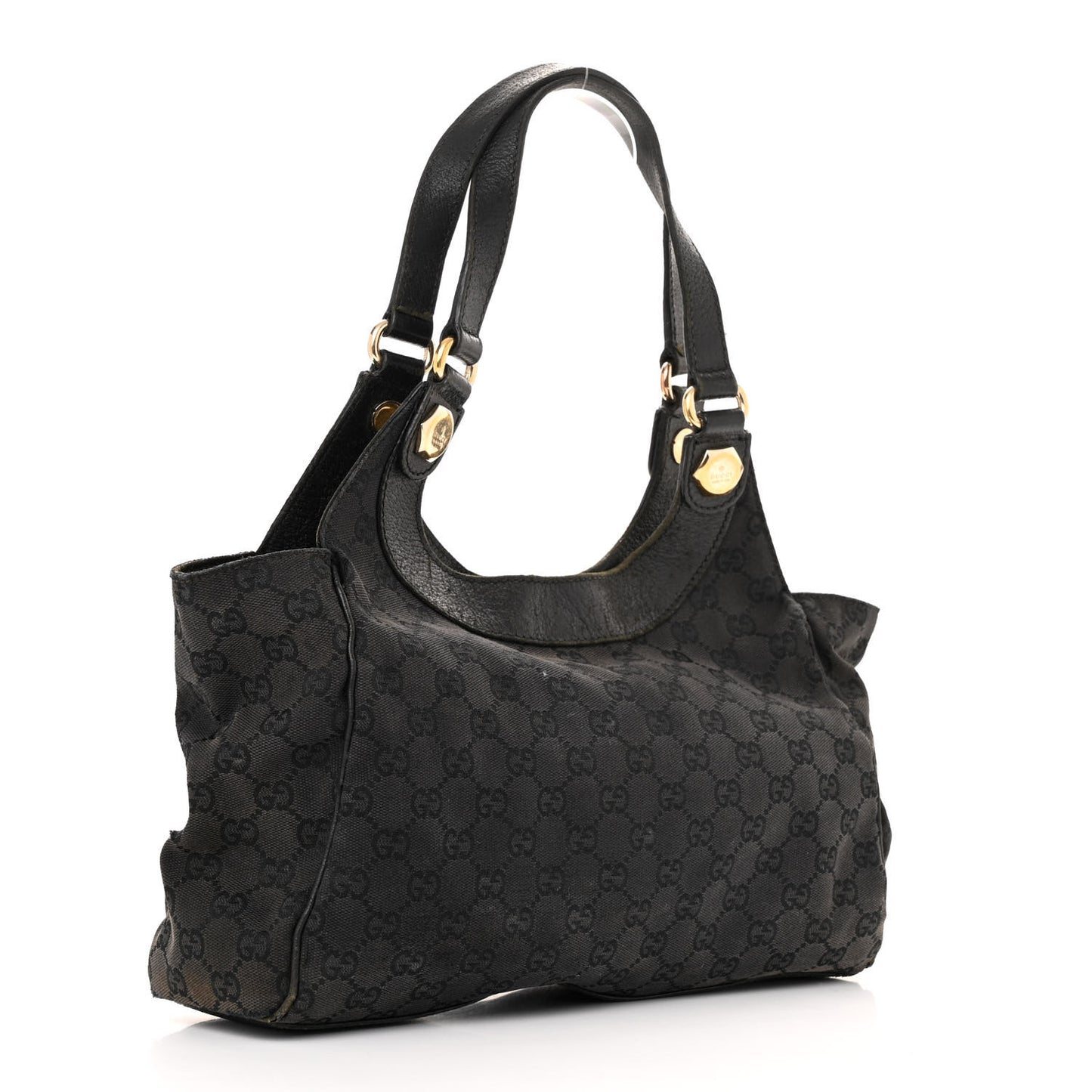 Monogram Medium Charmy Shoulder Bag Black