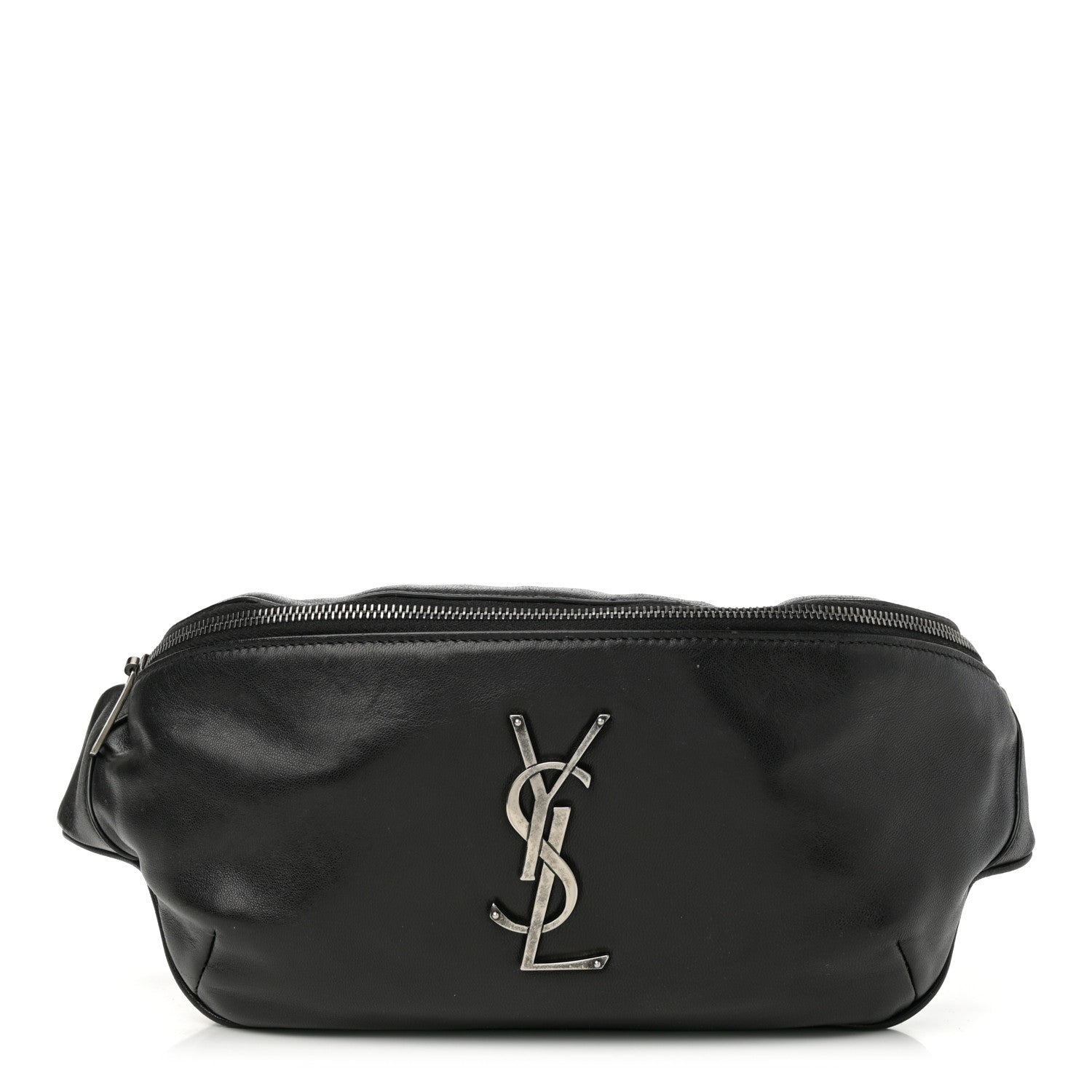 Saint Laurent Calfskin Monogram Belt Bag Black 1 of 18