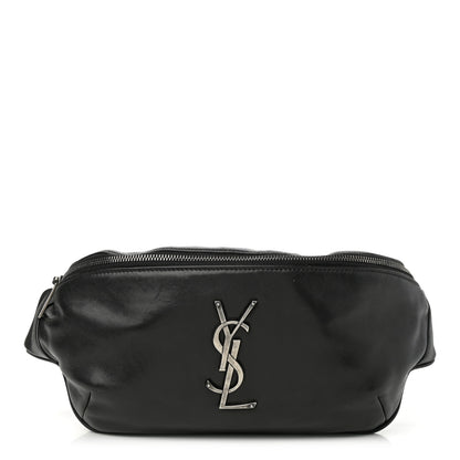 Saint Laurent Calfskin Monogram Belt Bag Black 1 of 18