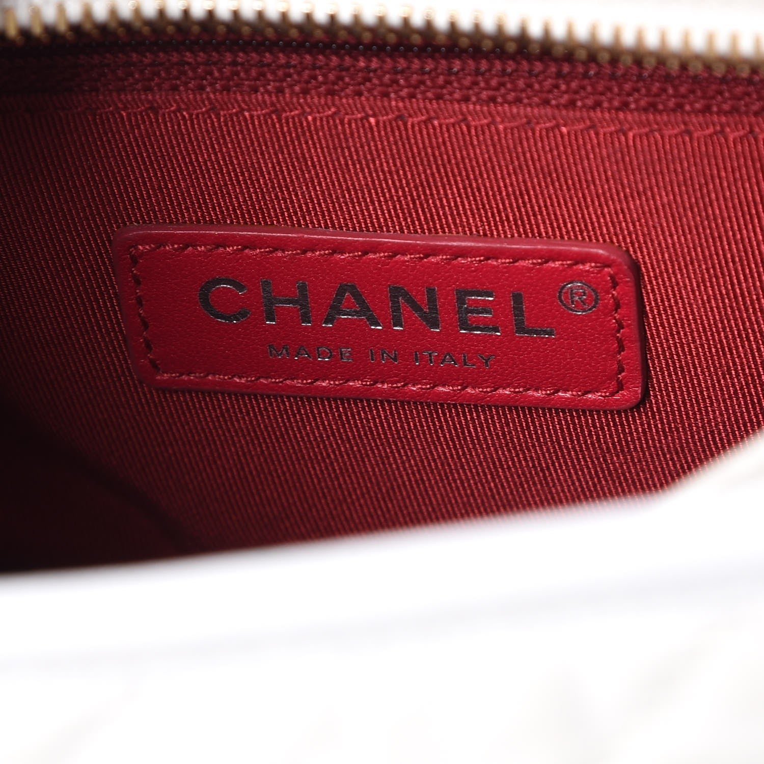 Chanel Aged Calfskin Quilted Small Gabrielle Hobo White 6 of 8