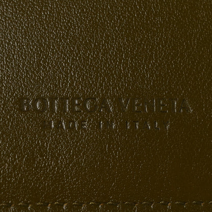 Bottega Veneta Nappa Intrecciato Small Bi-Fold Zip Wallet Kaki Fondent 6 of 8