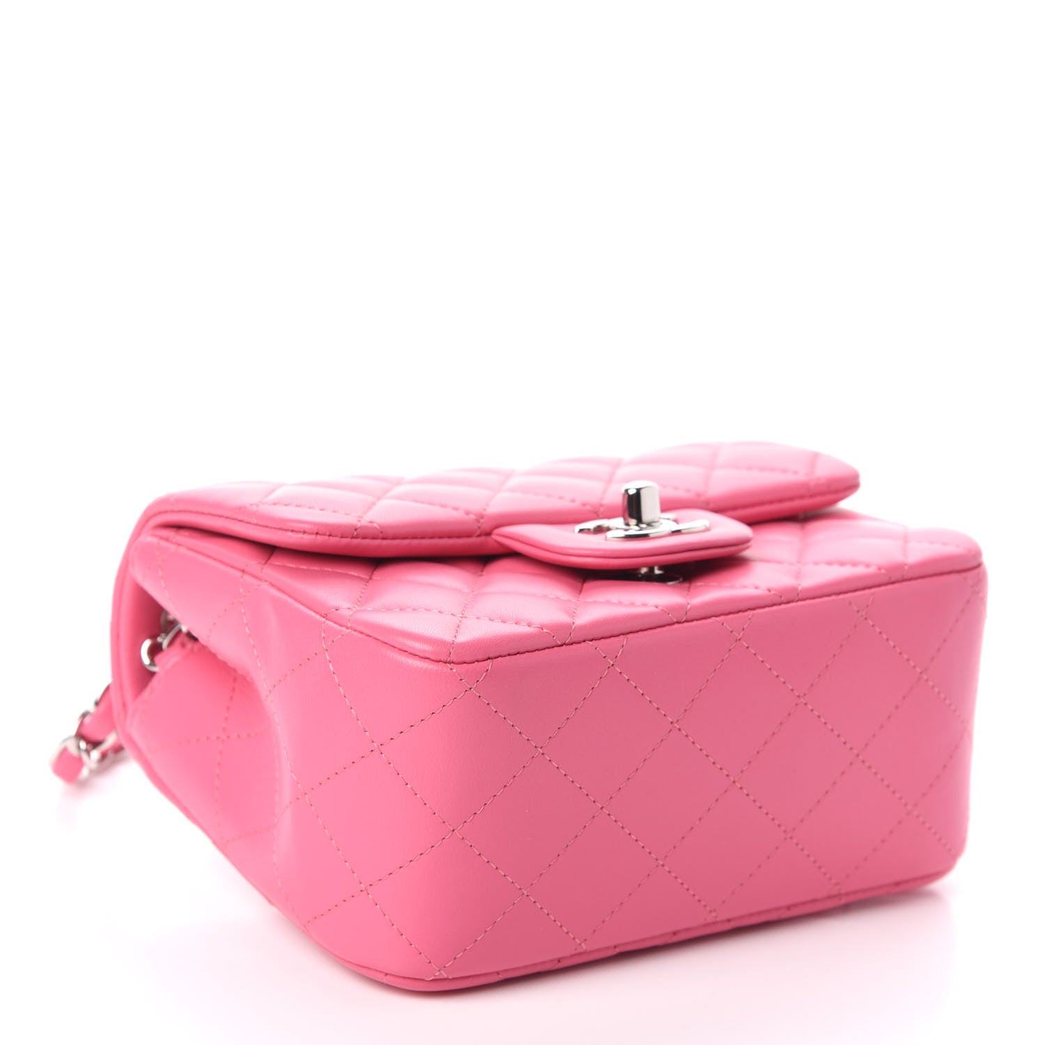 Chanel Lambskin Quilted Mini Square Flap Pink 4 of 9