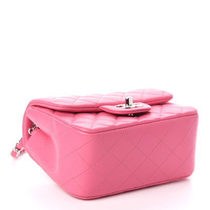 Chanel Lambskin Quilted Mini Square Flap Pink 4 of 9