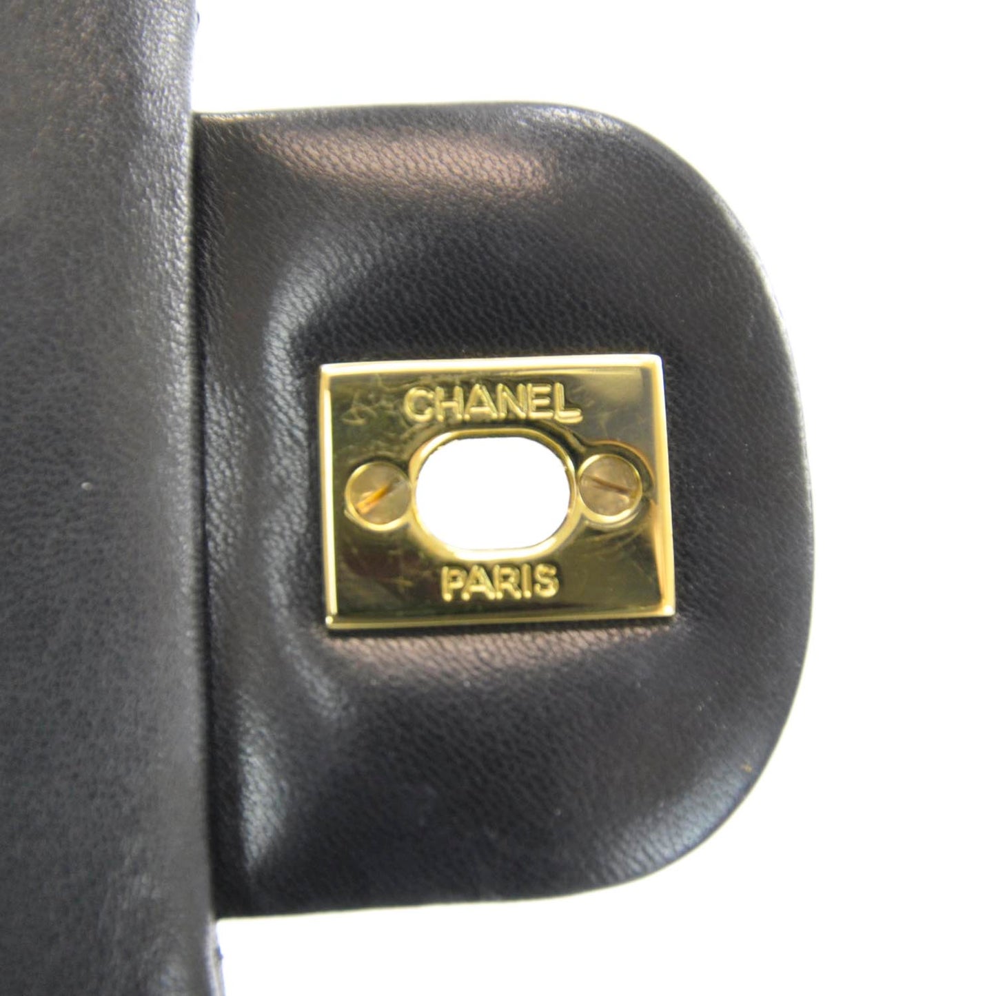 Lambskin Medium Double Flap Black