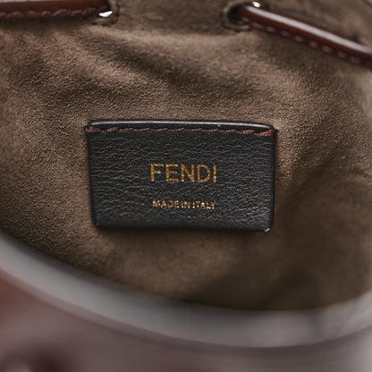 Fendi Suede Vitello King F is Fendi Micro FF Mini Mon Tresor Bucket Bag Sigaro Marrone Ebano 7 of 11