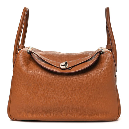 Hermes Taurillon Clemence Lindy 34 Gold 1 of 9