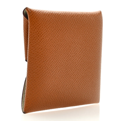 Hermes Epsom Bastia Verso Coin Purse Gold Vert Fizz 3 of 6