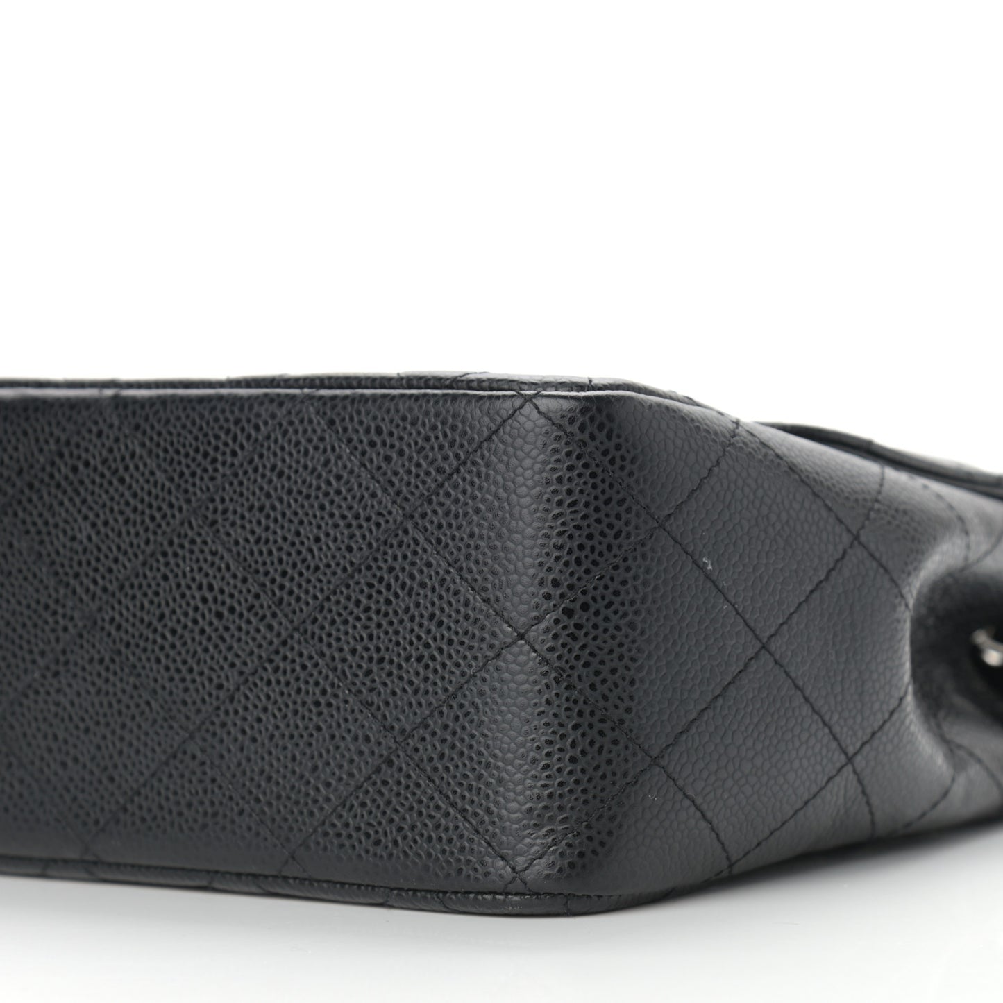 Caviar Quilted Jumbo Single Flap Black