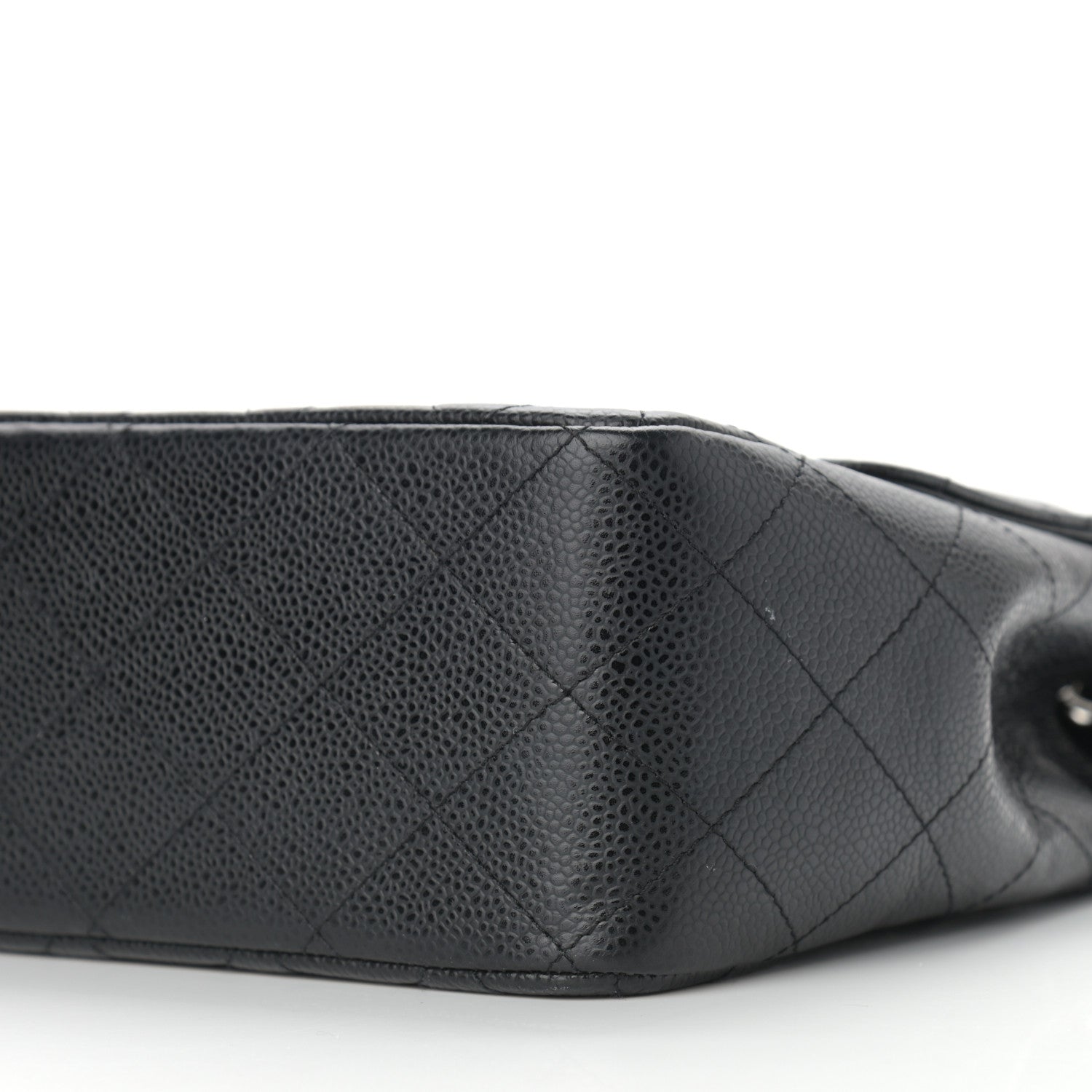 Chanel Caviar Quilted Jumbo Single Flap Black 8 of 9