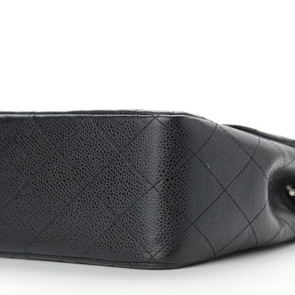 Chanel Caviar Quilted Jumbo Single Flap Black 8 of 9