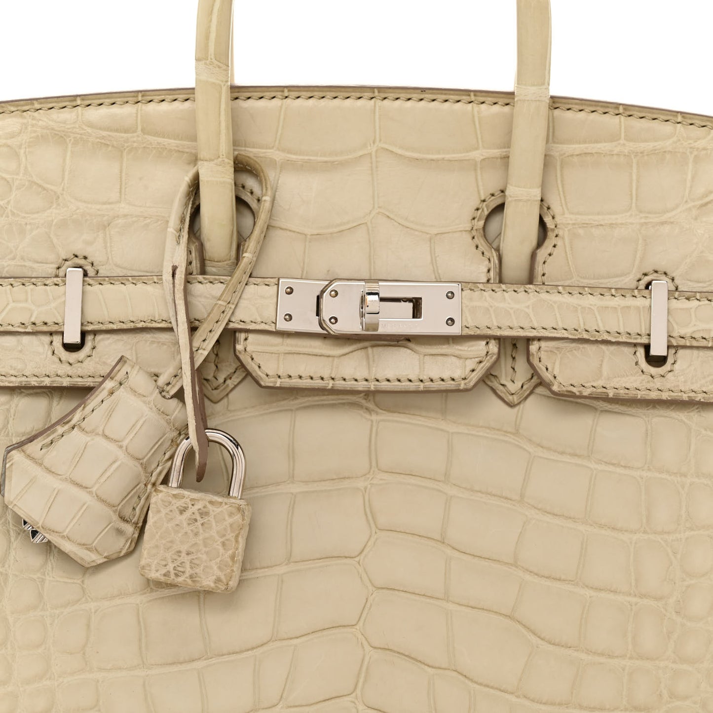 Matte Alligator Birkin 25 Beton