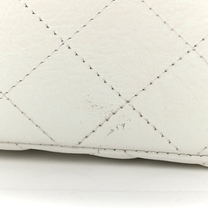 Chanel Iridescent Crumpled Calfskin Quilted Mini Rectangular Flap White 10 of 11