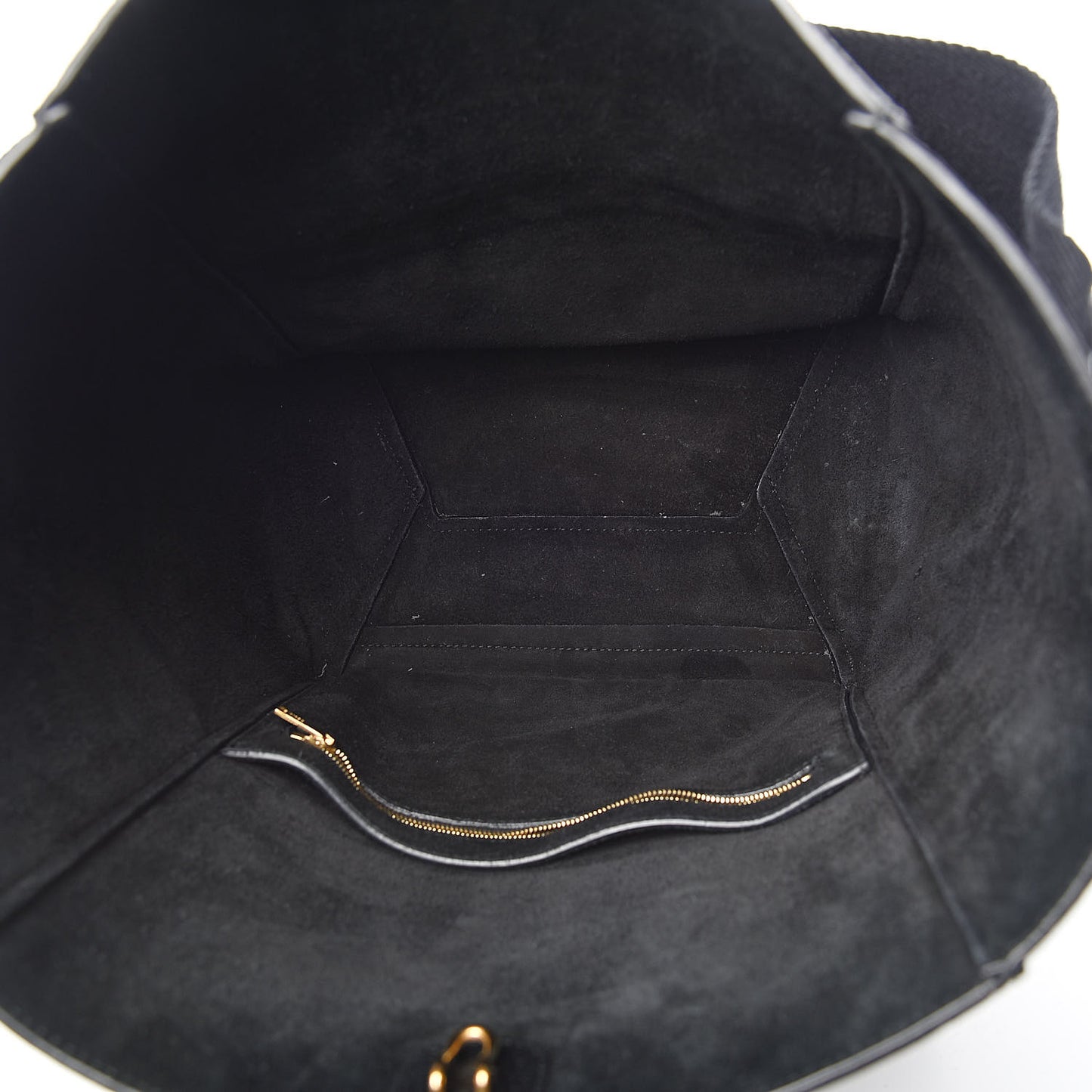 Goatskin Sangle Bucket Bag Black