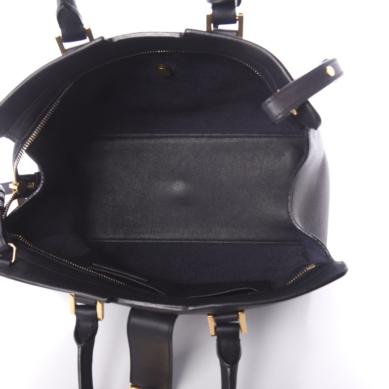 Saint Laurent Calfskin Small Classic Y Cabas Navy Blue 6 of 9