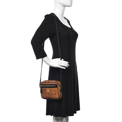 MCM Visetos Small Crossbody Bag Cognac Black 2 of 15