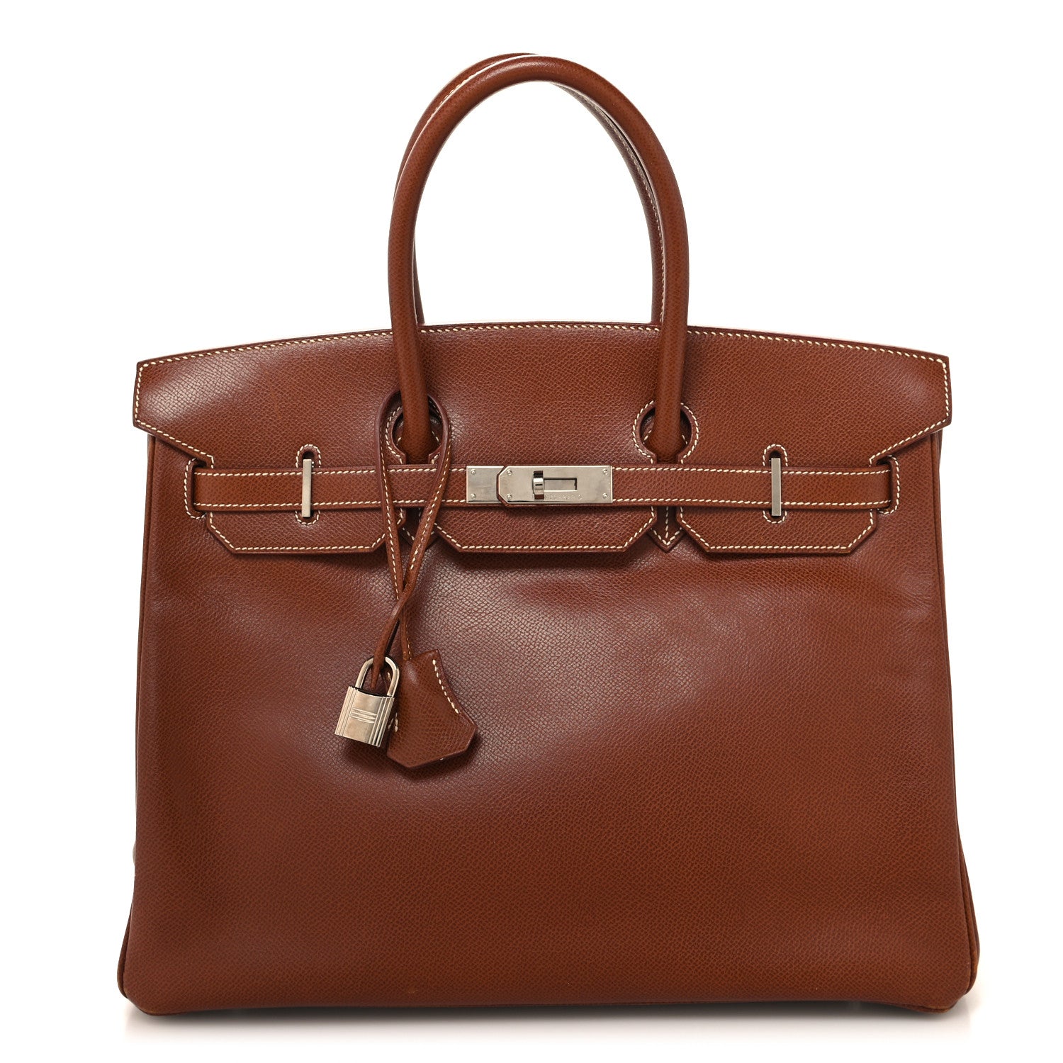 Hermes Courchevel Birkin 35 Noisette 1 of 17