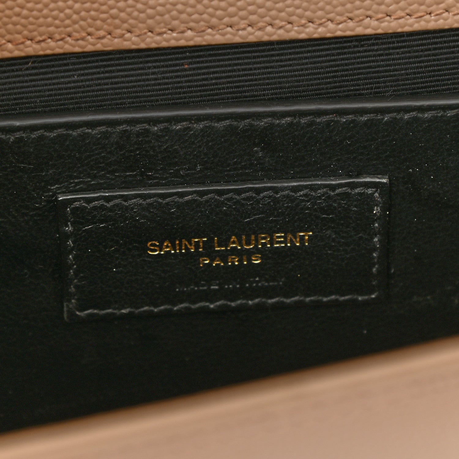 Saint Laurent Grain De Poudre Medium Monogram Kate Satchel Dark Beige 8 of 12